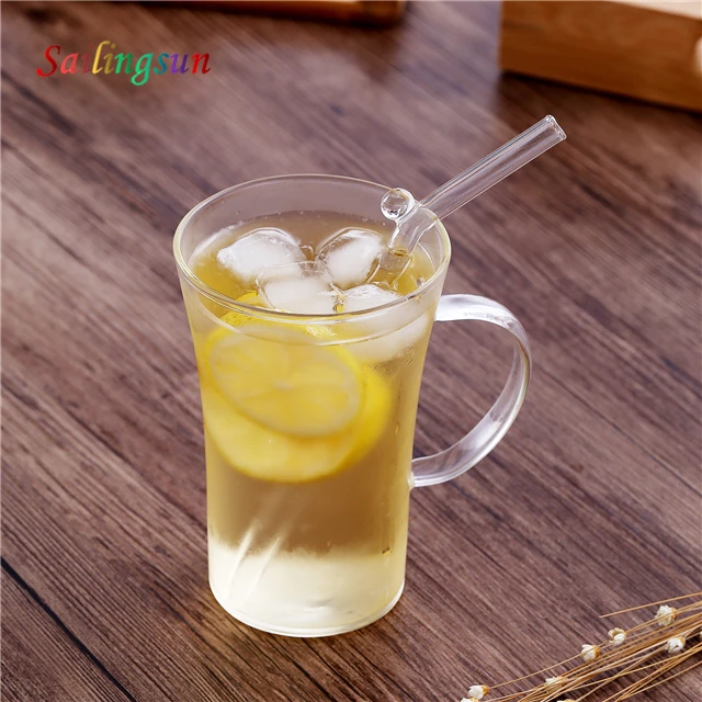 Dishwasher custom fancy with handle thermo glass hot juice coffee mug