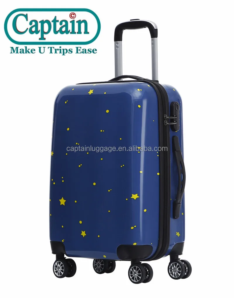 
Design Your Own Printed Trolley Bag Carry On Suitcase ABS PC Hard Side Plastic Luggage 