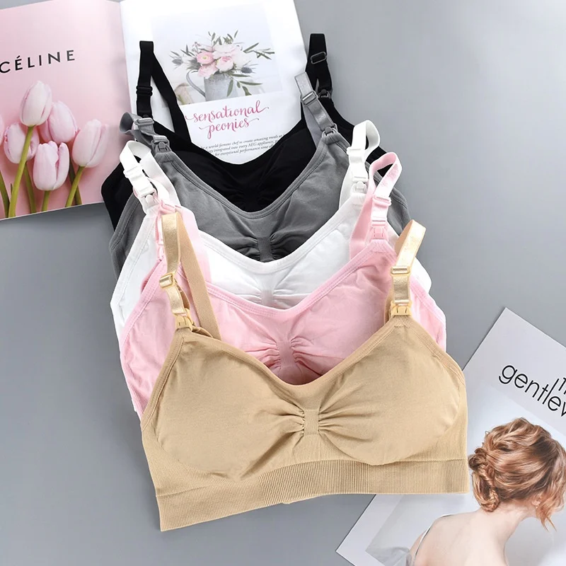 
Seamless Maternity Sexy Nursing Bra Breastfeeding Bra Front Closure 