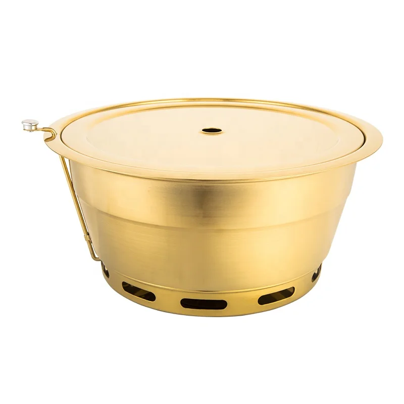 High Quality Korean Barbecue Grill The Round Charcoal Grill Is Strong And Durable In Discharging Smoke Upward 295