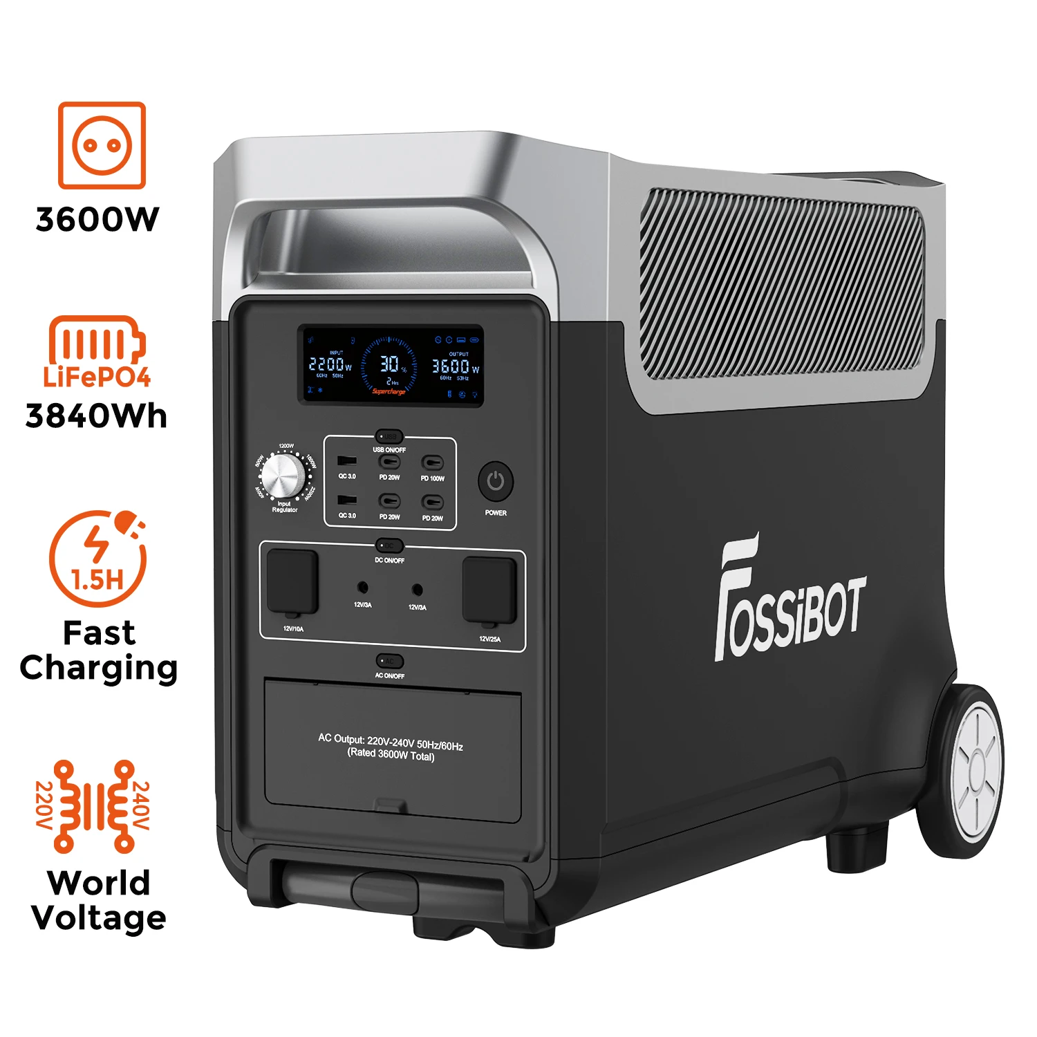 Fossibot  Portable Power Station portable rechargeable power station 3600W