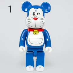2 Colour 28cm 400% Tide Brand Bearbrick Doraemon Violent PVC Vinyl Action Figure With Boxed