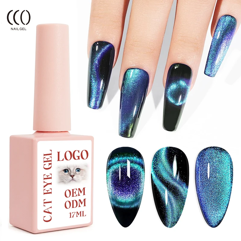 CCO Factory Price Private Label Cat Eye Uv Gel Polish Professional Salon 12d Magic Magnetic Uv Gel Nail Polish