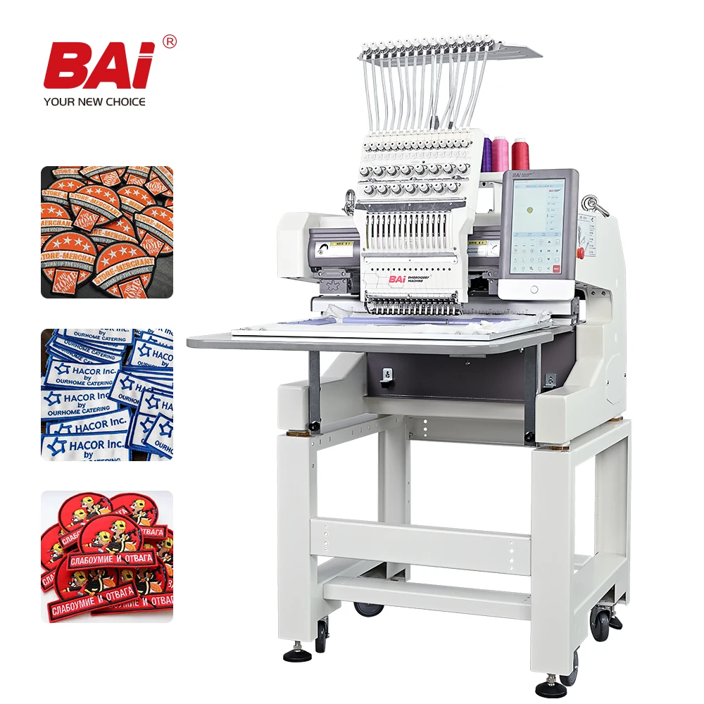 BAI профессиональная одноголовная многоголовочная Автоматическая плоская вышивальная машина для продажи