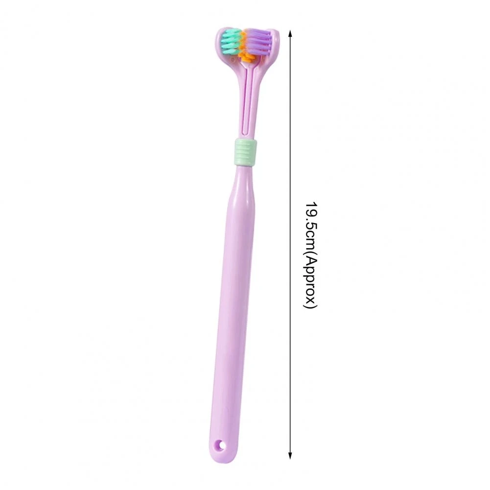 360 degree three side soft bristle toothbrush oral care safety teeth deep cleaning portable travel toothbrush