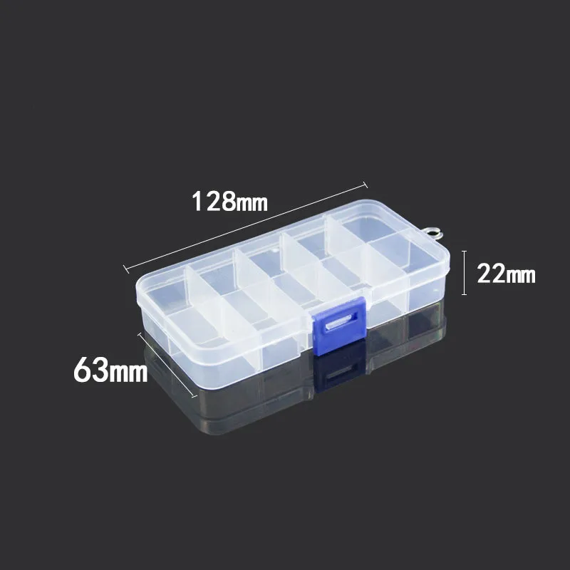 Hard Plastic Storage Case Box Plastic Fishing Lure Hook Bait Fishing Tackle Lure Hooks Box