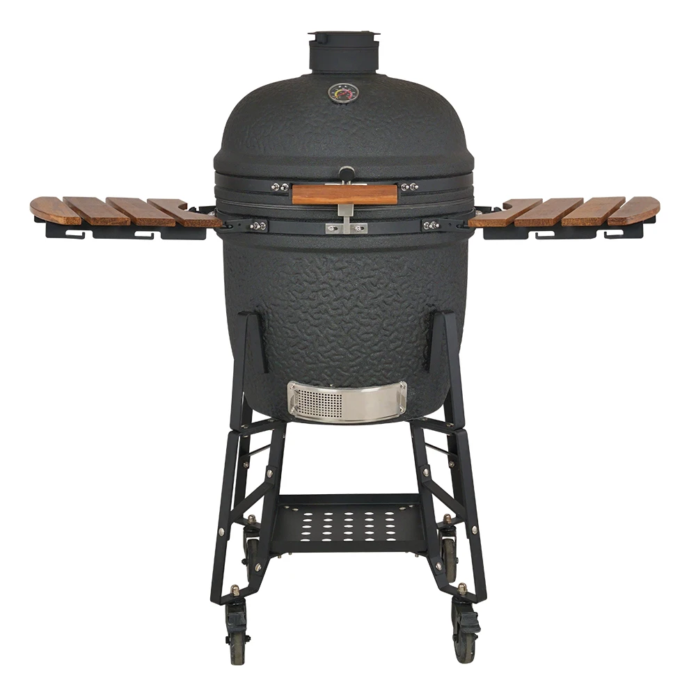 SEB KAMADO 21 inch XL Large Grey Egg Barbeque Charcoal Outdoor Kitchen Ceramic Kamado Bbq Grill
