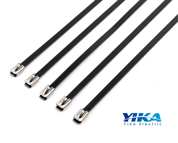 Кабельные стяжки из нержавеющей стали YIKA SS 304 316 полиэстера с эпоксидным ПВХ