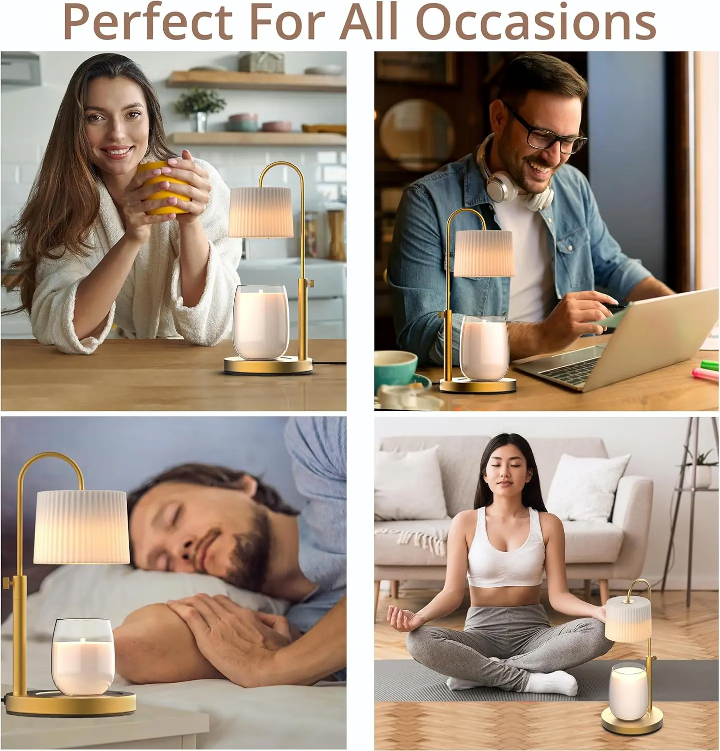 Wholesale Luxury Home Decor Aroma Electric Candle Warmer Lamp Indoor Wax Melt Burner Candle Warmer Lamp For Scented Candle