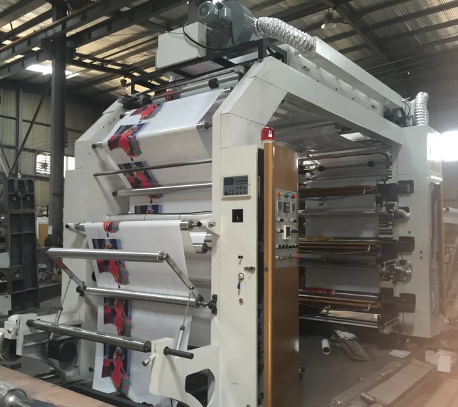 High quality 6 colour flexo printing machine Plastic Film New 2 Color Flexo Flexographic Printing Printers