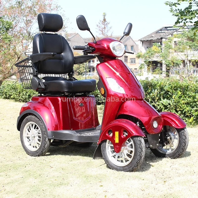 Yumbo mobility scooter EEC/CE certificated 4 wheel electric mobility scooters with rear view camera