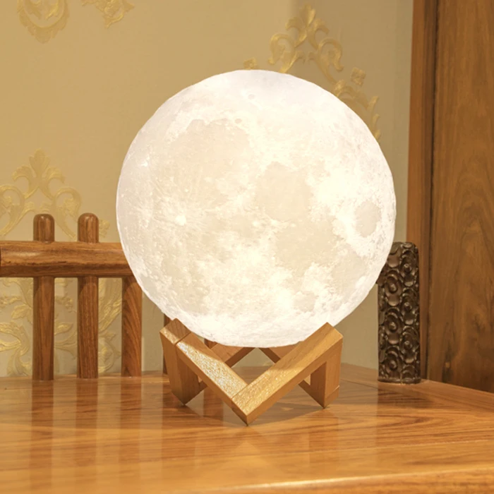 USB LED Charging Lampe Lune 3D Night Lamp Moon Shaped Lights Nightlight China for Kids Ngiht Lamp Battery Pat and Touch Control