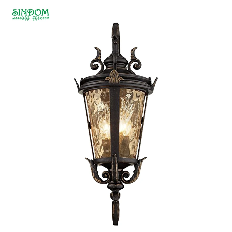 2023 New Design Two Lamps Head Classic Lighting Outdoor Post Light