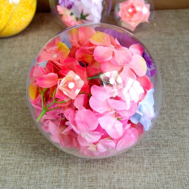 China factory 4cm 5cm 6cm 7cm 8cm 9cm 10cm 12cm 20cm 30cm 40cm acrylic clear ball with hole for sale