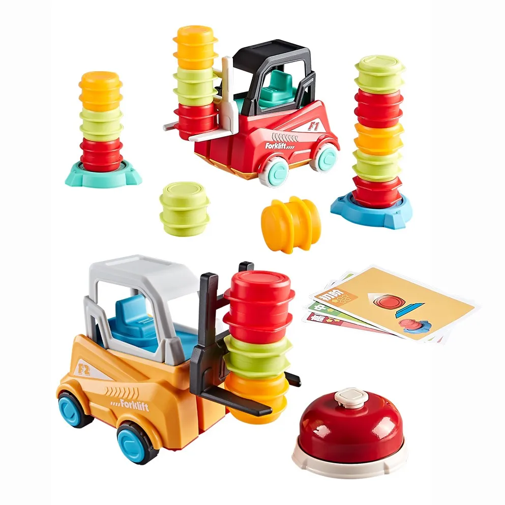 2023 Kids educational stem balancing stcking toy forklift challenge truck toy