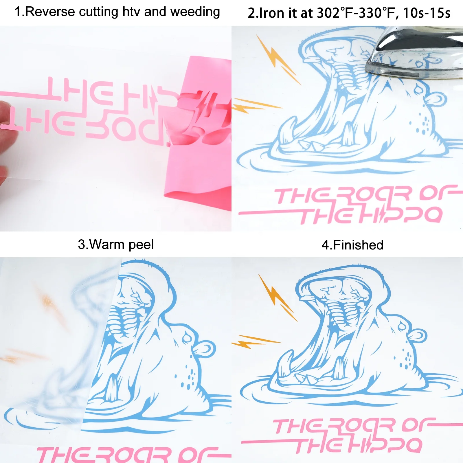 2023 new design high quality hot peel PVC glossy with sticky heat transfers flex rolls paper for t shirts design