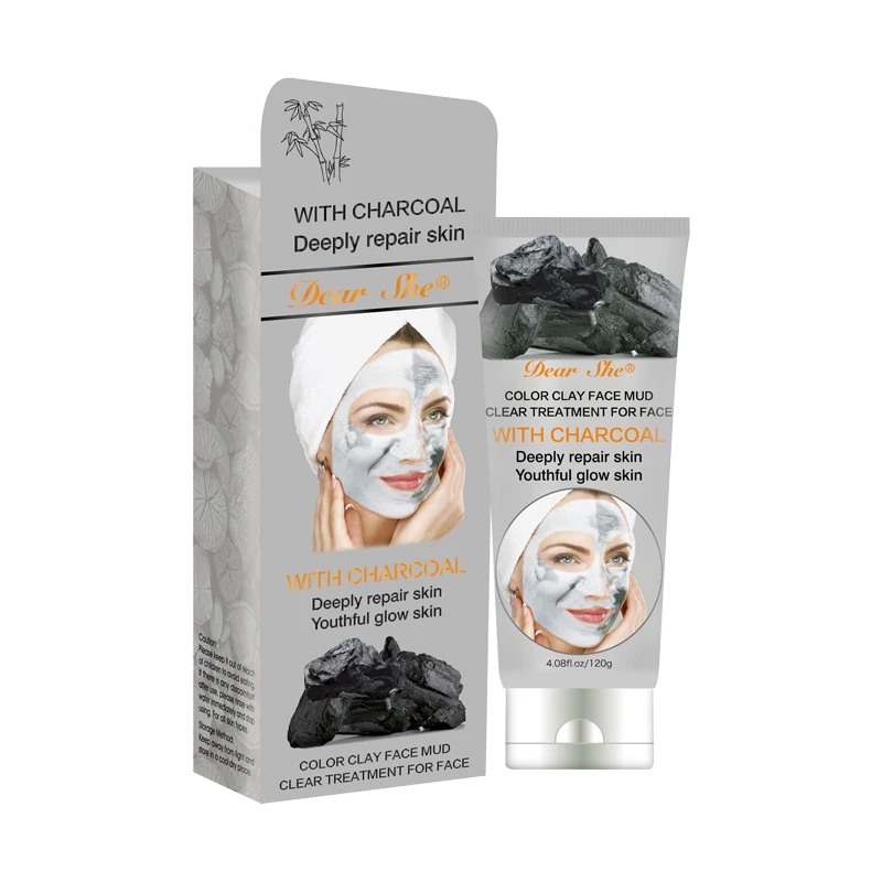 Latest china new model Private label dear she aloe vear deeply soothes hydrated skin color clay facial  mud mask for skin care