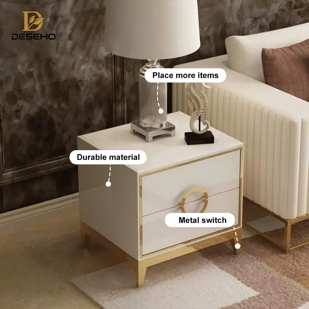 DISIHE 2024 Hot Sale Modern Design Luxury Bedroom Sets Wooden Bedside Night Stand for Living Room and Hotel/Apartment Use