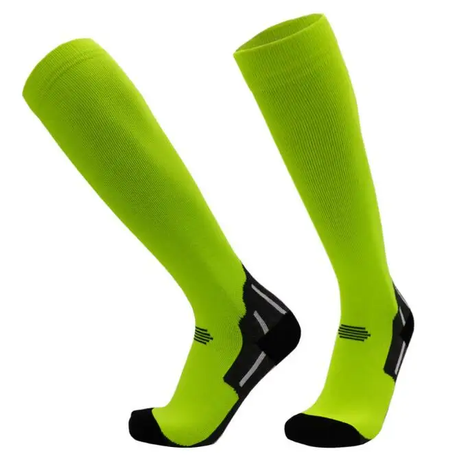 FL00-207 FELE High Quality Custom Nylon 20-30 Mmhg Women/Men Medical Graduated Performance Sports Running Compression Socks