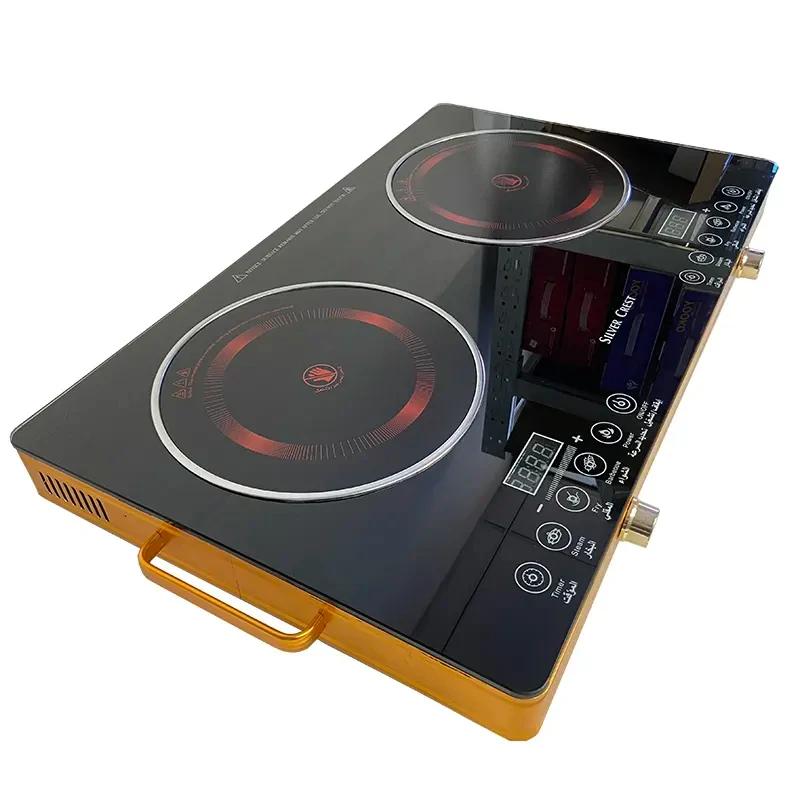 2000W New household multi-functional touch knob to adjust cooking while cooking 2 Burner infrared cooker