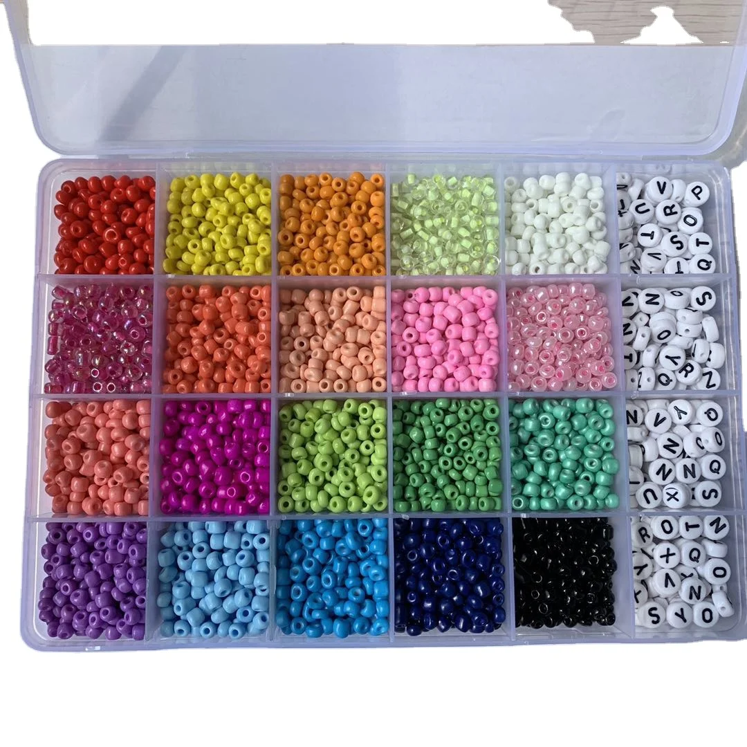 New  DIY seed beads for jewelry making set kids girls jewelry making kits colorful seed mini beads set