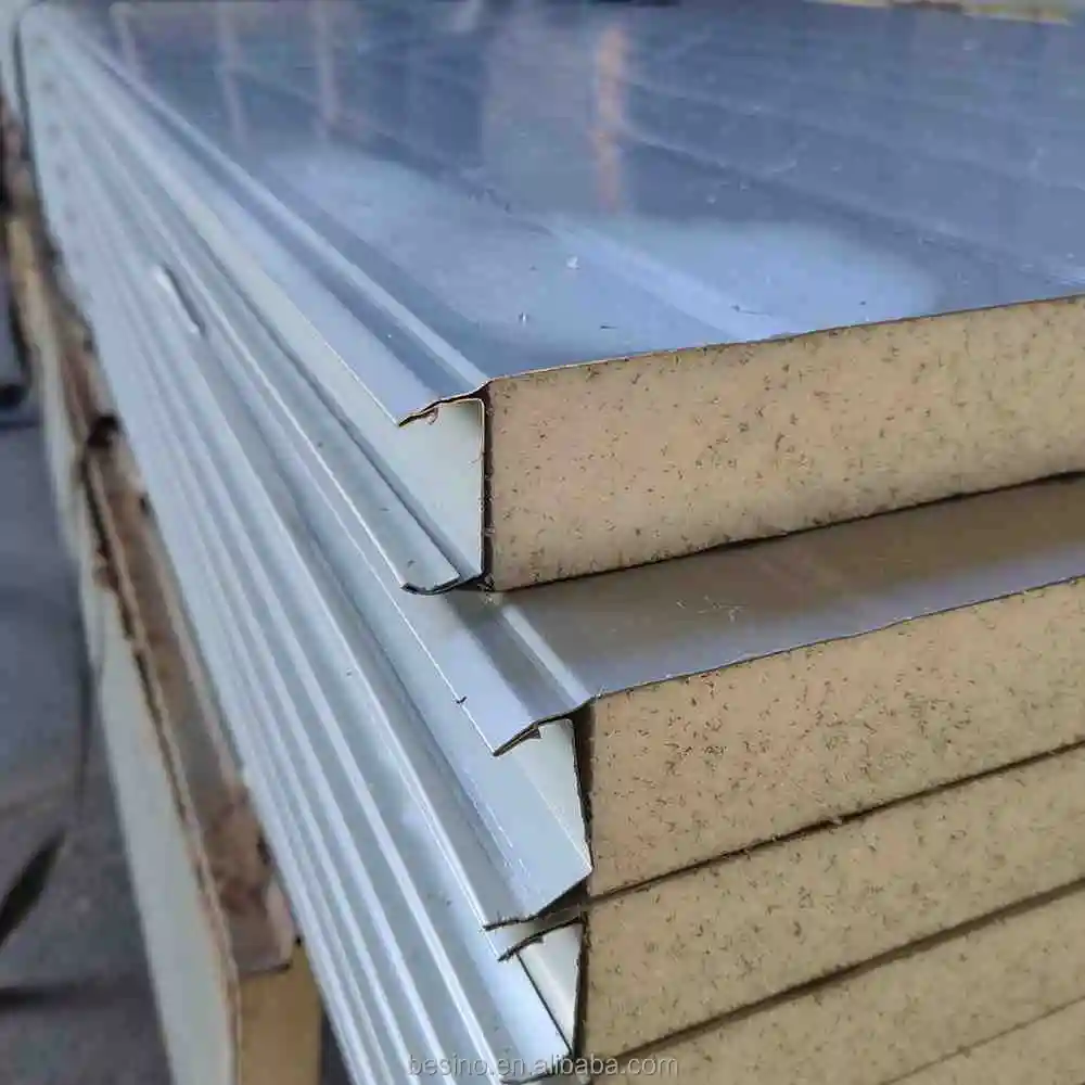 Fireproof Insulated Eps Sandwich Panel Roof Ceiling Corrugated Sheet Eps Galvanized Steel Eps External Form Wall