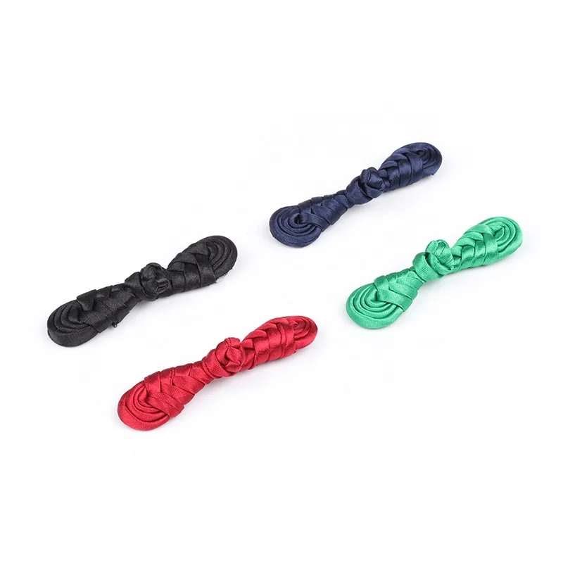 Colorful chinese knot classical Qipao handmade cloth evening dance dress buttons