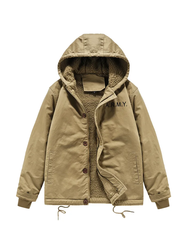 Vintage Winter Jacket Men Thick Warm Cashmere Liner Parka Male Outdoor Windbreaker Bomber Jackets Chaqueta Hombre M-6XL