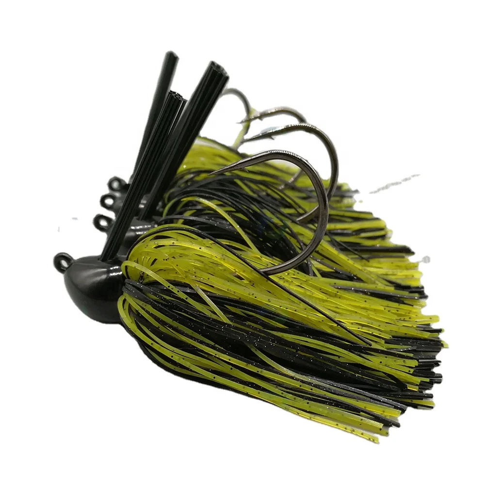 Hot-selling Wholesale Tungsten Screw Lock Jig head with silicone skirt