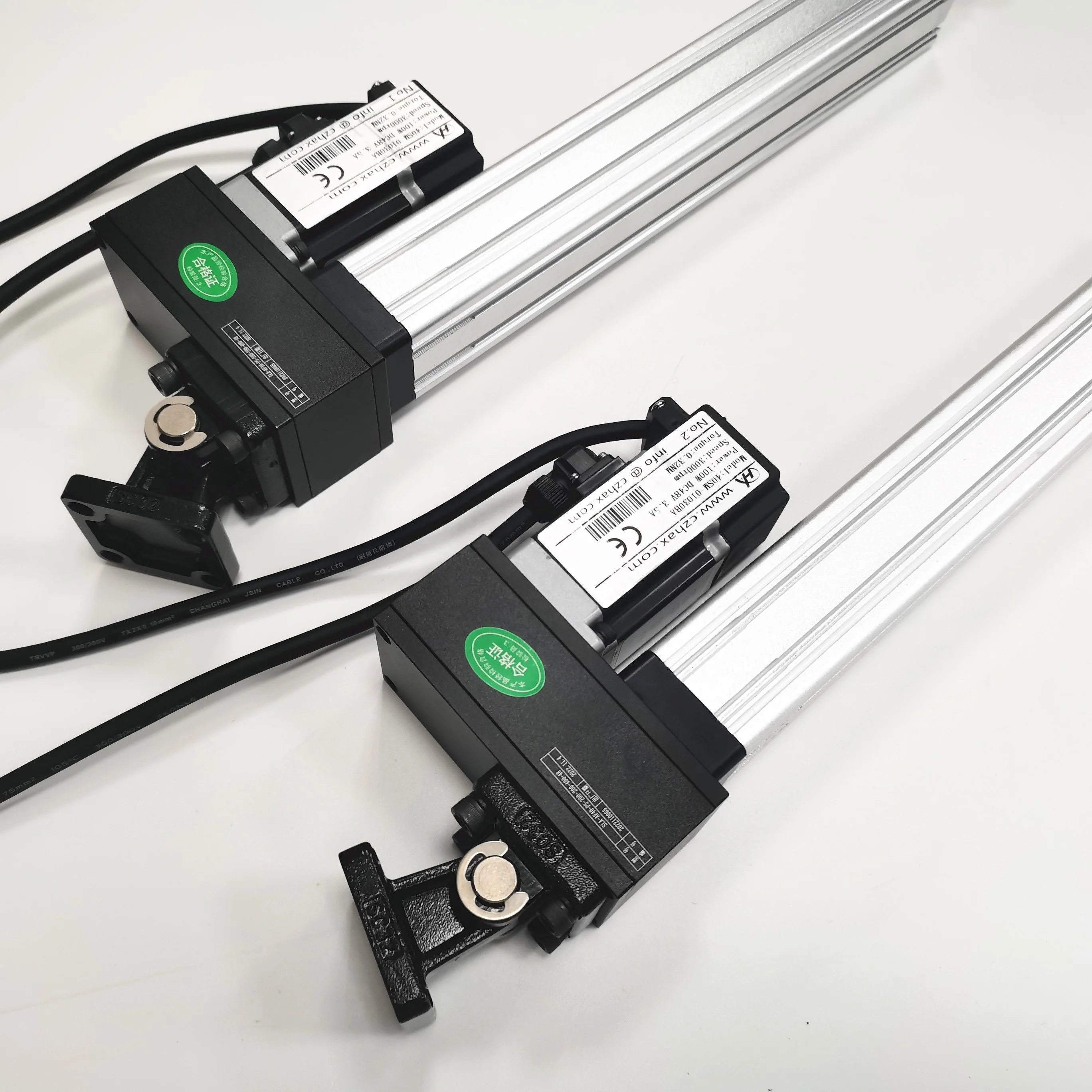 linear actuator servo 220V AC with software customized 100mm