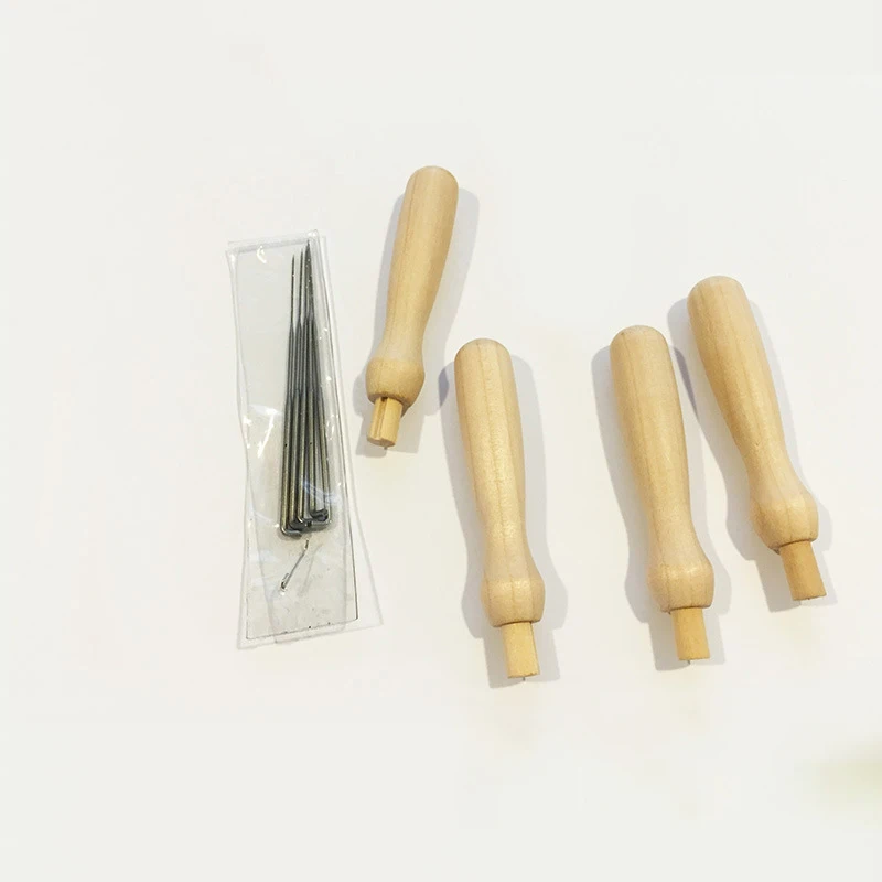 SKC  High Quality Felting Needle with Wood Handle Kit Wool Felting Needle Handmade Felting Needle Tools