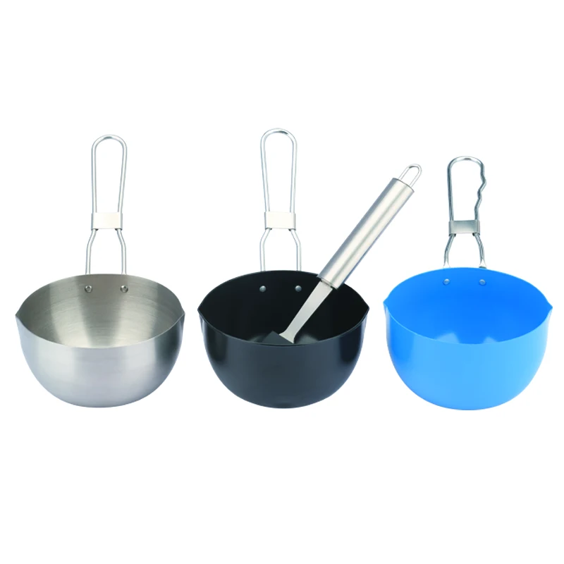 Hot sale carbon steel no-stick bbq accessories barbecue grill sauce pot with silicone brush