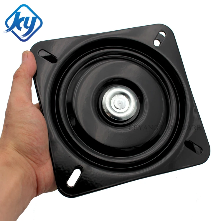 7 Inches Square Rotation Chair Base Mechanism Full Ball Bearing Swivel Plate For Recliner Chair