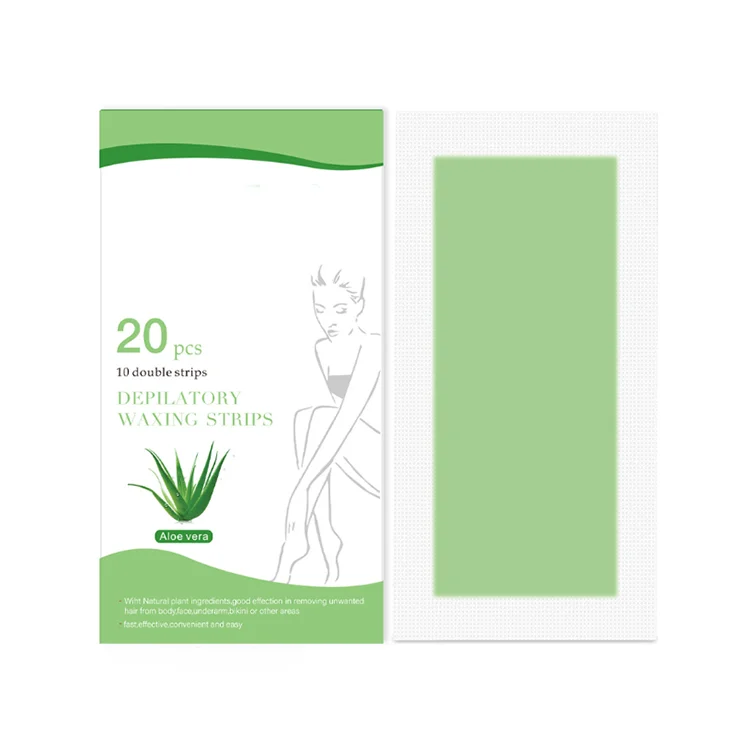 depilatory disposable cold pressed face wax strips hair removal