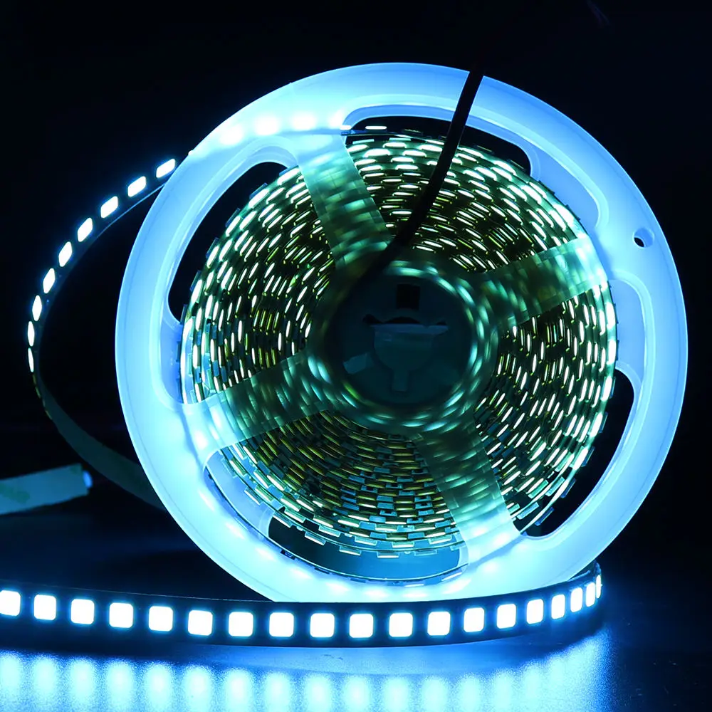 Outdoor 12V IP65 Silicone glue Smart 5050 RGB LED strip set with controller and adapter