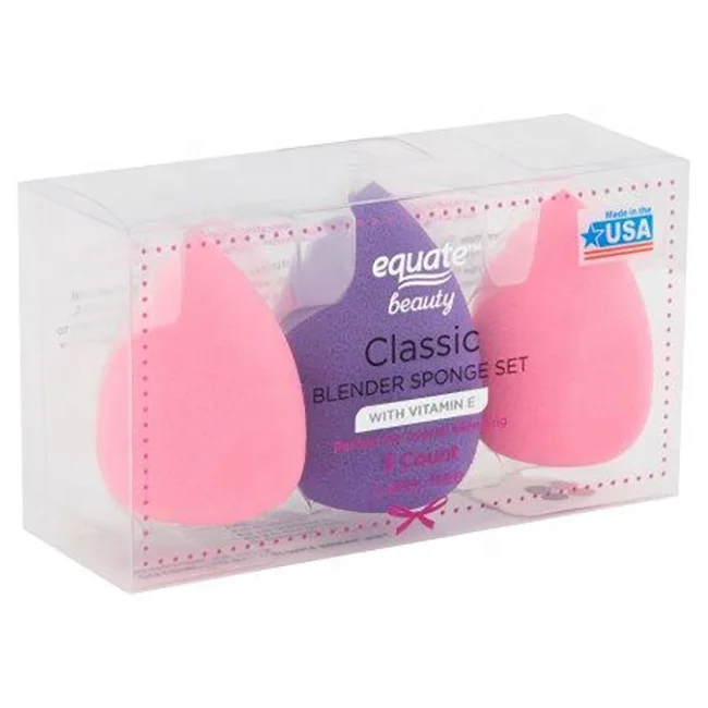 
Free Sample Available and Mini Order Transparent Custom PET Box ,Small Plastic Makeup Clear Sponge Box 