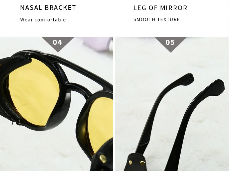 China sunglass manufacturers Steampunk Retro Fashion sunglasses Newest women men Polarized Sunglasses for Night Driving