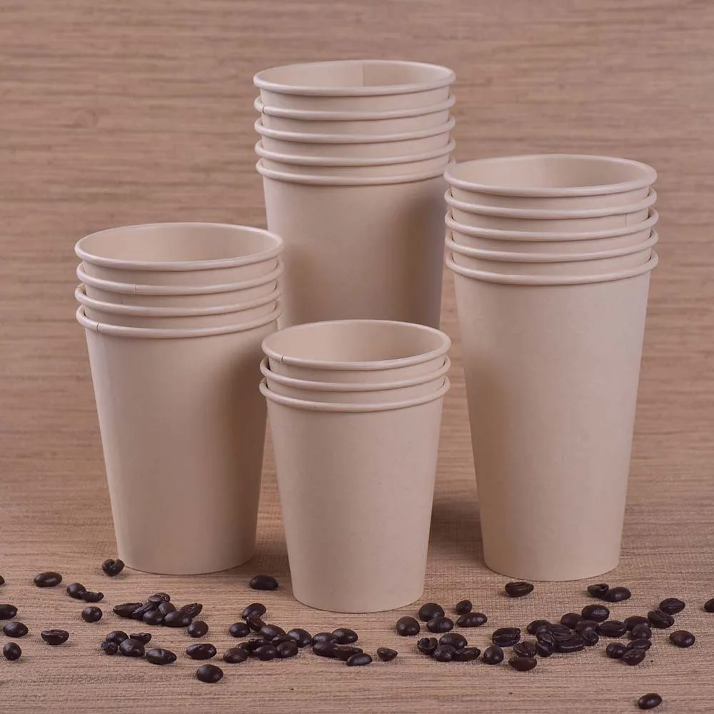 Compostable compost able biodegradable disposable printed bamboo pulp water coffee sugarcane sugar cane bagasse cold drink cup
