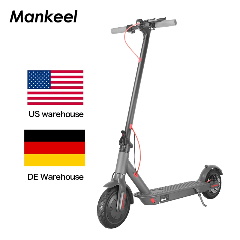 Mankeel по стандартам ЕС/США Склад Электрический Скутер E-скутер способный преодолевать Броды складной 2 колеса скутер новый тип подарок свет
