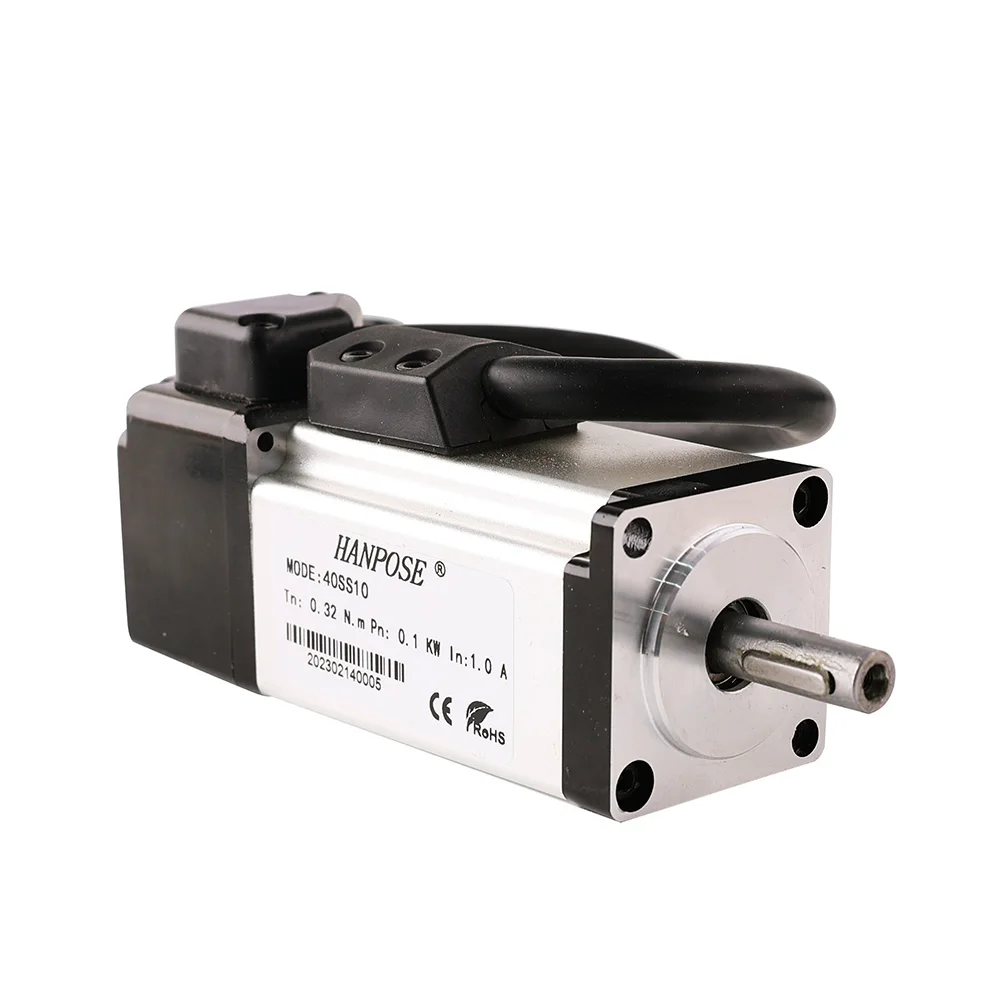 HanBuild 0.01kw mini servo motor kit 40SS10 0.32N.m 1.0A 3000rpm driver ASD210 220V Robot CNC Machine Tool 100w ac servo motor