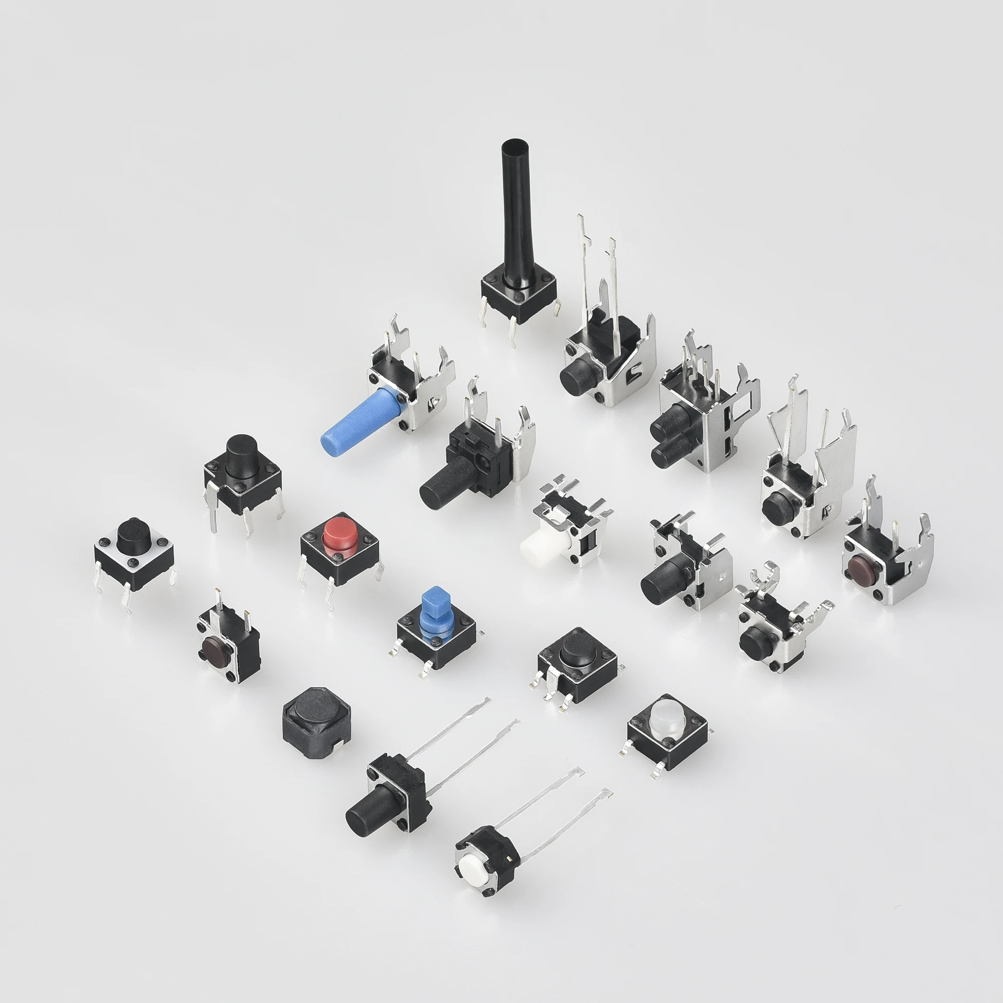 6X6 Square 2 Pin Tact Switch Tactile Push Button Switches manufacturers Pushbutton Micro For Remote