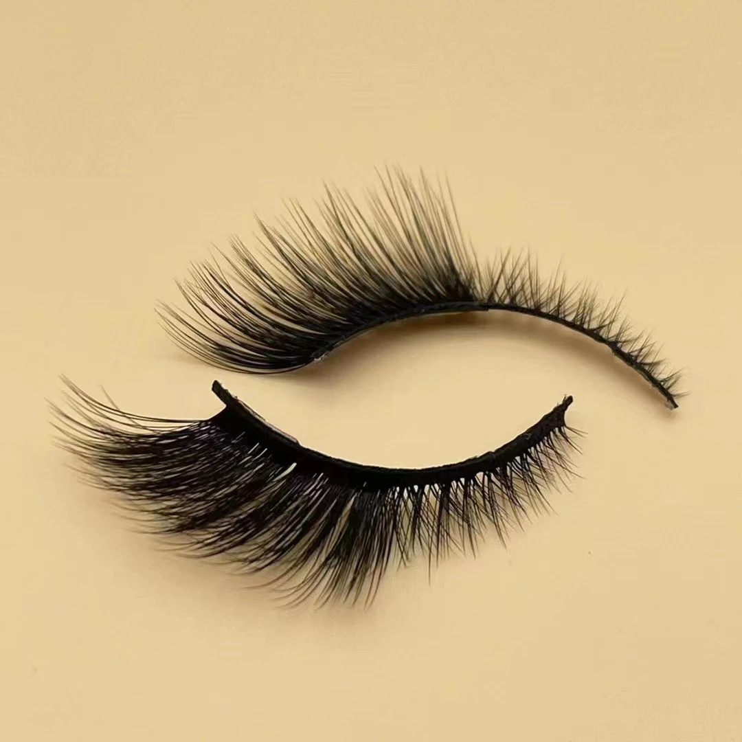 M160 NEW Winged Cat Eye Mink Lashes Handmade Wispy Natural 3D half mink Eye Lashes