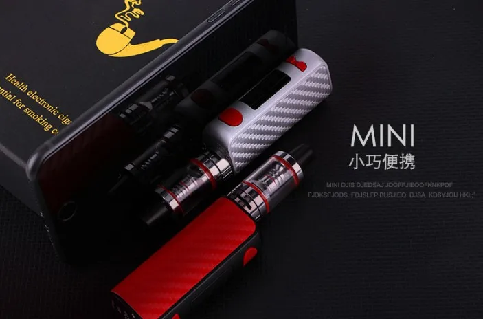 
80w box mod 18650 rechargeable battery electronic cigarette 80w vape box mod kit 