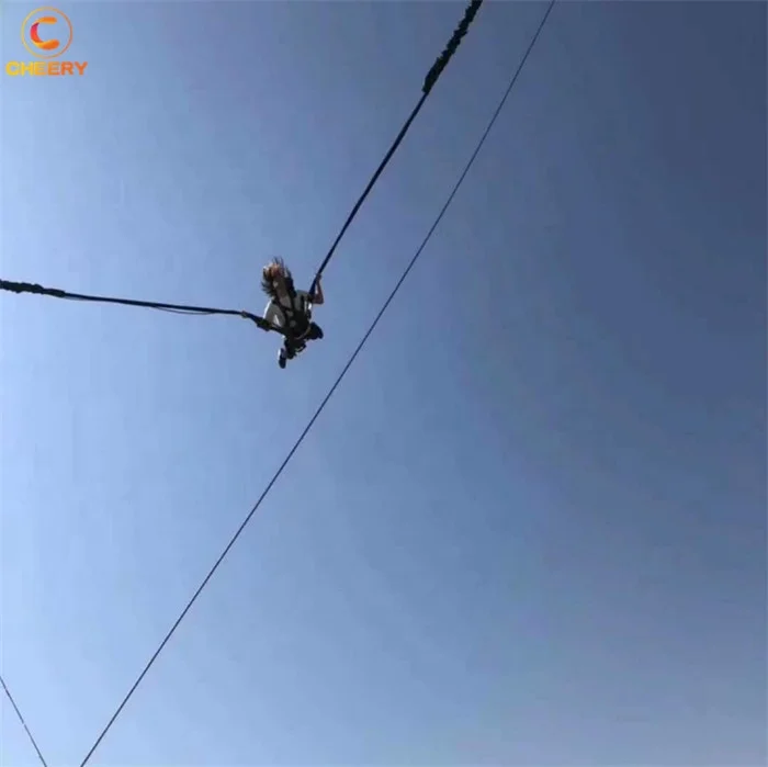 Zhengzhou Cheery аттракционы для парка развлечений фракерный путь Реверсивный bungee jump slingshot rides