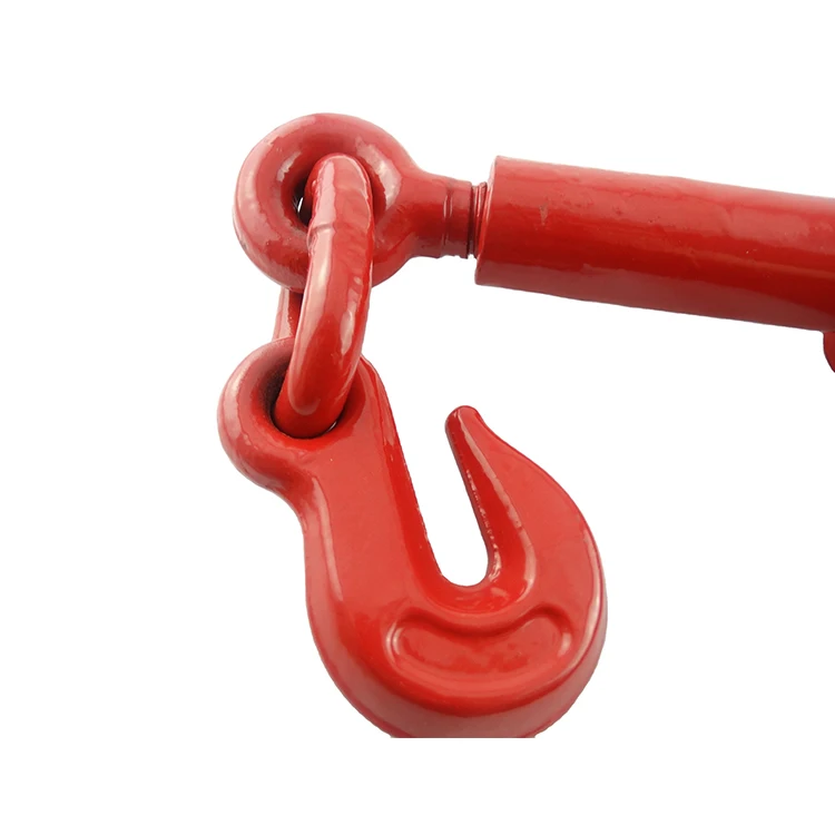 Wholesale high quality rigging hardware products forged carbon alloy ratchet load binder with hooks G70 ratchet tie down straps