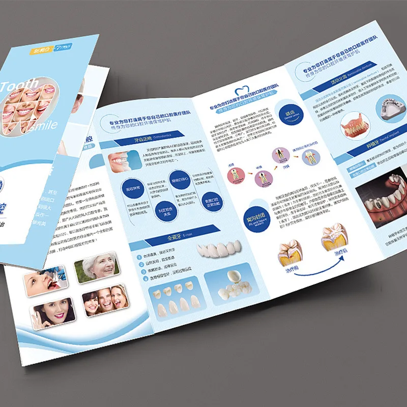 Wholesale custom printing luxury folding brochure flyer service print instruction booklet user manual