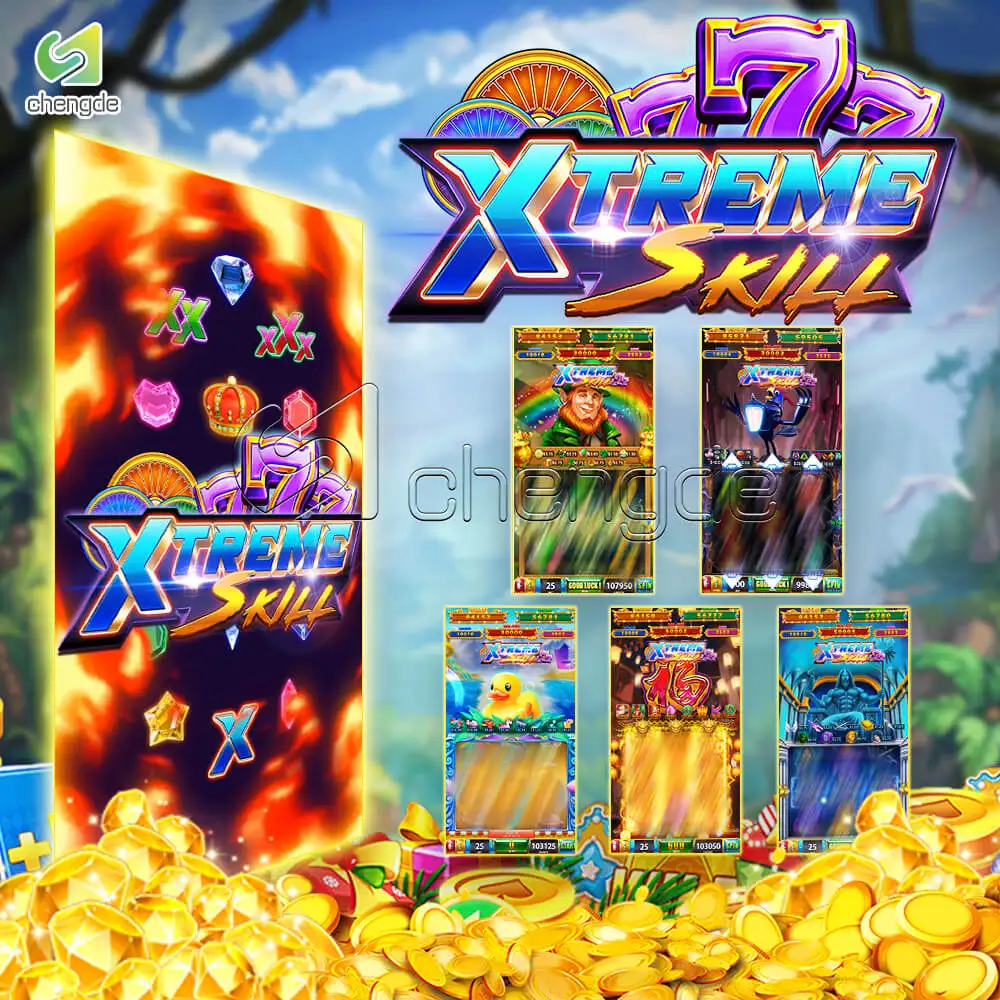 Wild Multi Play Video Games Vertical Game Board Skill Machine Board Nudge Game Xtreme For Sale