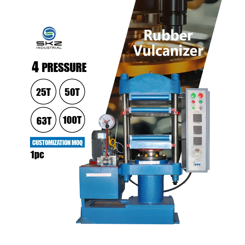 SKZ401 Rubber Vulcanizer Electric Rubber Vulcanization Heating Hydraulic Press Equipment pressure accept customize