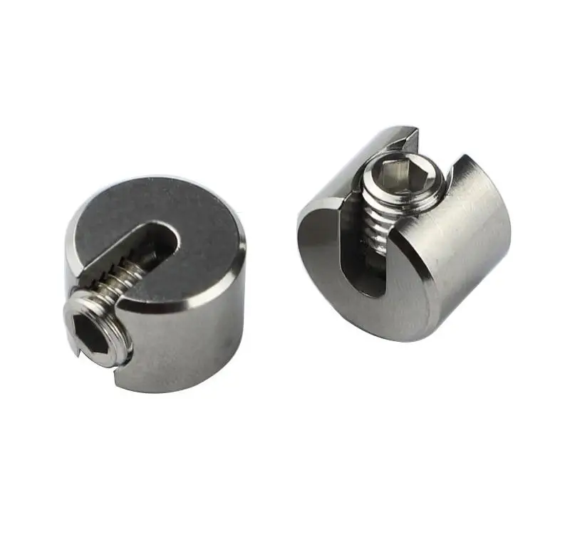 Stainless steel cable railing cross cable clamp wire rope clamp for 90 degree 1/8 wall lattice system