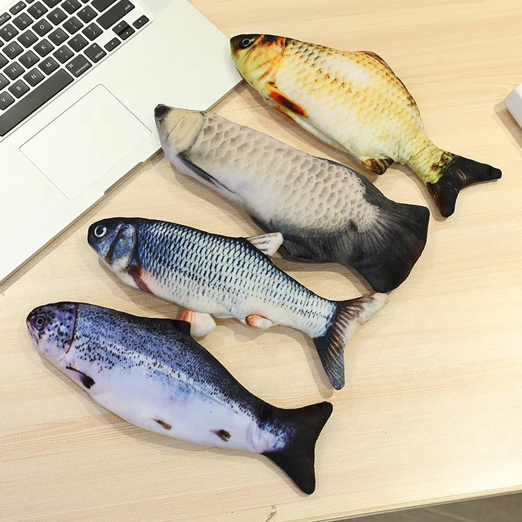 Funny Usb Chargeable Simulation Swing Cat Fish Toy Interactive Electric Catnip Floppy Fish Cat Toy